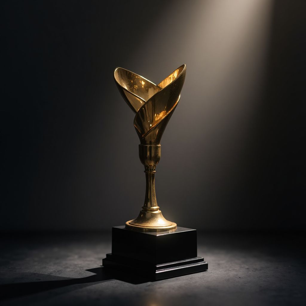 Excellence award trophy