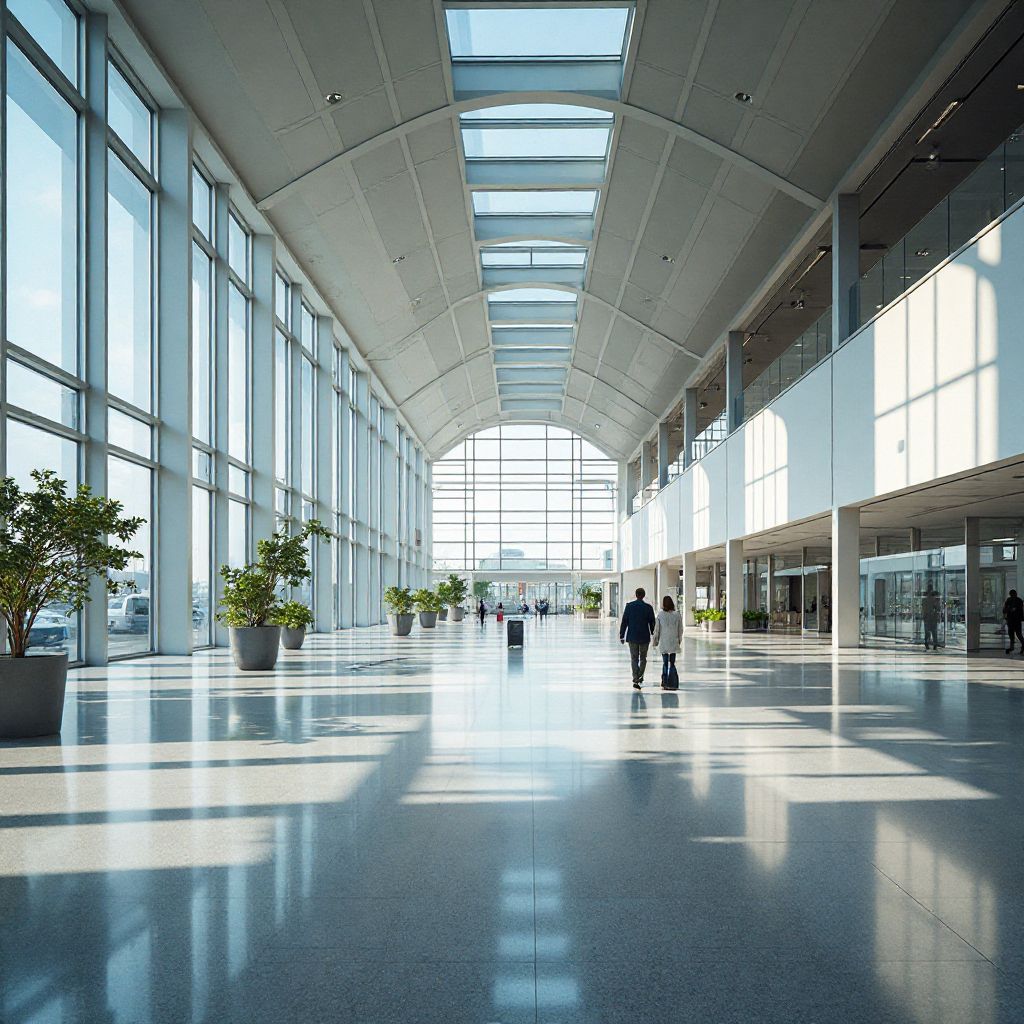 Modern airport terminal architecture